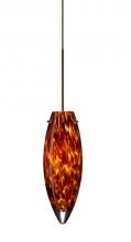  RXP-409618-BR - Besa Pendant Juliette Bronze Amber Cloud 1x35W Halogen