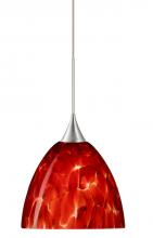  1XT-757041-LED-SN - BESA PENDANT SASHA SATIN NICKEL GARNET 1X6W LED