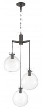  4743-OB-CL - Selina Tiered Globe LED Chandelier