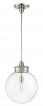  4801-PN-CL - Emma 1-Light Glass Pendant