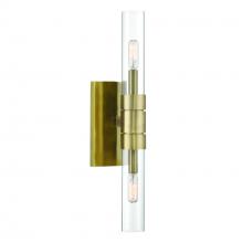  6512-AN-CL - Rohe Wall Sconce - Aged Brass