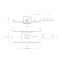  R3BSA-SCS-BK - Ocular 3.0 5CCT Square Adjustable Trim and Remodel Housing with New Construction Frame-In Kit and