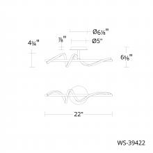  WS-39422-30-BK - Corksrew Bath & Wall Sconce