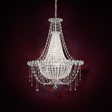  CM8326N-401R - Chrysalita 6 Light 120V Chandelier in Polished Stainless Steel with Clear Radiance Crystal