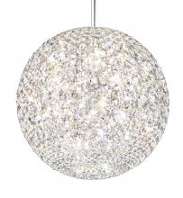  DV1818O - Da Vinci 18 Light 120V Pendant in Polished Stainless Steel with Optic Crystal