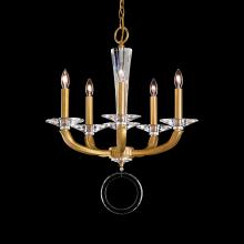  MA1005N-22O - Emilea 5 Light 120V Chandelier in Heirloom Gold with Optic Crystal