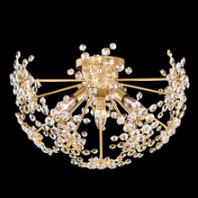  DN1218N-22R - Esteracae 18IN 120V Flush Mount in Heirloom Gold with Radiance Crystal