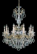  5008-48R - La Scala 10 Light 120V Chandelier in Antique Silver with Clear Radiance Crystal