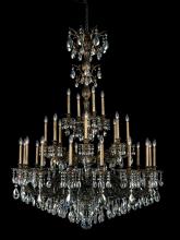  5688-22R - Milano 28 Light 120V Chandelier in Heirloom Gold with Clear Radiance Crystal