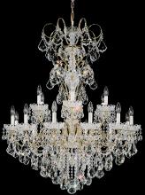  3660-22R - New Orleans 18 Light 120V Chandelier in Heirloom Gold with Clear Radiance Crystal