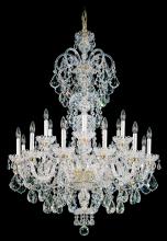  6815-40R - Olde World 23 Light 120V Chandelier in Polished Silver with Clear Radiance Crystal