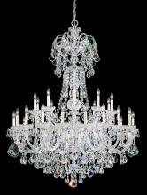  6816-40R - Olde World 35 Light 120V Chandelier in Polished Silver with Clear Radiance Crystal