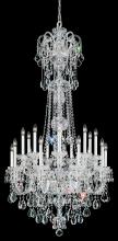  6818-40R - Olde World 23 Light 120V Chandelier in Polished Silver with Clear Radiance Crystal