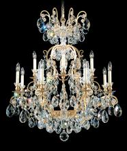 Schonbek 1870 3772-22 - Renaissance 13 Light 120V Chandelier in Heirloom Gold with Heritage Handcut Crystal