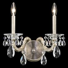  S8602N-48R - San Marco 2 Light 120V Chandelier in Antique Silver with Clear Radiance Crystal