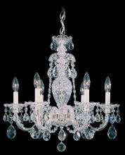  2994-40R - Sterling 6 Light 120V Chandelier in Polished Silver with Clear Radiance Crystal