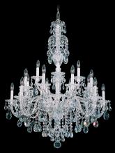  2998-40R - Sterling 20 Light 120V Chandelier in Polished Silver with Clear Radiance Crystal