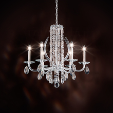  RS8306N-06R - Siena 6 Light 120V Chandelier in White with Radiance Crystal