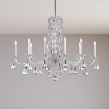  RS83101N-06R - Siena 10 Light 120V Chandelier in White with Radiance Crystal