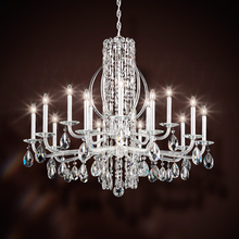  RS8315N-06R - Siena 15 Light 120V Chandelier in White with Radiance Crystal