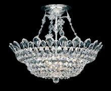  5797R - Trilliane 10 Light 120V Semi-Flush Mount in Polished Stainless Steel with Radiance Crystal