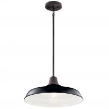  49993BK - Outdoor Pendant/Semi Flush 1Lt