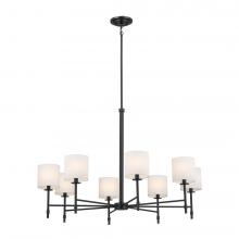  52502BK - Chandelier 8Lt