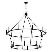  52708BK - Chandelier 18Lt