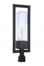  ZA4025-MN - Perimeter 1 Light Large Outdoor Post Mount in Midnight