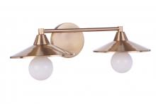  12519SB2 - Isaac 2 Light Vanity in Satin Brass