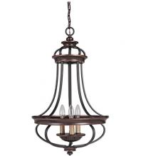  38733-AGTB - Stafford 3 Light Foyer in Aged Bronze/Textured Black