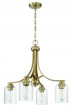  50524-SB - Bolden 4 Light Chandelier in Satin Brass