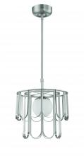  54993-BNK - Melody 1 Light Pendant in Brushed Polished Nickel