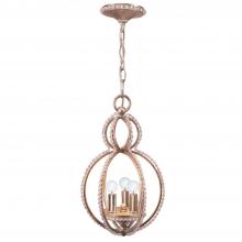  6760-DT - Garland 3 Light Crystal Bead Distressed Twilight Mini Chandelier