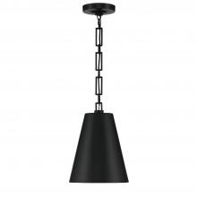  8685-MK-GA - Brian Patrick Flynn Alston 2 Light Matte Black + Antique Gold Mini Pendant