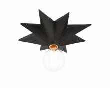  9230-BK - Astro 1 Light Black Flush Mount