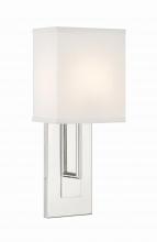  BRE-A3631-PN - Brent 1 Light Polished Nickel Sconce