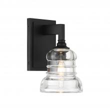  GRG-1041-MK - Gregory 1 Light Matte Black Sconce