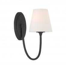  JUN-10321-BF - Juno 1 Light Black Forged Sconce