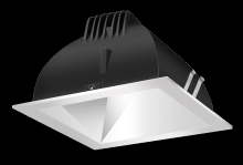  NDLED4SD-80YNHC-M-S - RECESSED DOWNLIGHTS 12 LUMENS NDLED4SD 4 INCH SQUARE UNIVERSAL DIMMING 80 DEGREE BEAM SPREAD 3500K