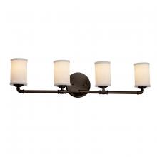  FAB-8464-10-WHTE-DBRZ - Bronx 4-Light Bath Bar