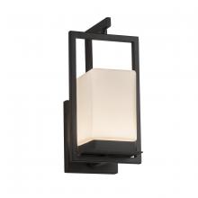  FSN-7511W-OPAL-MBLK - Laguna 1-Light LED Outdoor Wall Sconce