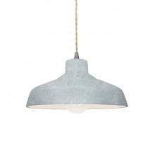 Justice Design Group CER-6260-CONC-NCKL-BEIG-TWST-LED1-700 - Small Loft 1-Light Pendant