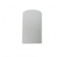  CER-5740W-WHT - Small ADA LED Pleated Cylinder (Outdoor)