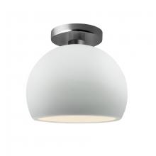  CER-6350-WTWT-NCKL-LED1-700 - Small Globe LED Semi-Flush