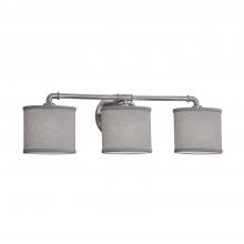  FAB-8463-30-GRAY-NCKL-LED3-2100 - Bronx 3-Light LED Bath Bar