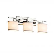  FAB-8703-30-WHTE-CROM - Aero 3-Light Bath Bar