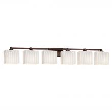  FSN-8436-55-RBON-DBRZ - Regency 6-Light Bath Bar