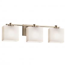  FSN-8443-55-OPAL-BRSS-LED3-2100 - Era 3-Light LED Bath Bar