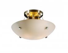  FSN-9650-25-OPAL-NCKL-F1 - 14" Semi-Flush Bowl w/ Finials